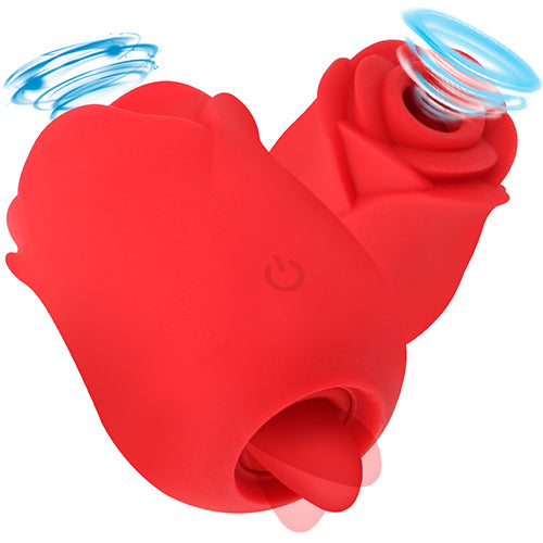 2in1 rose vibrator two function