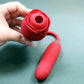 Sucking Double Rose Vibrator Red